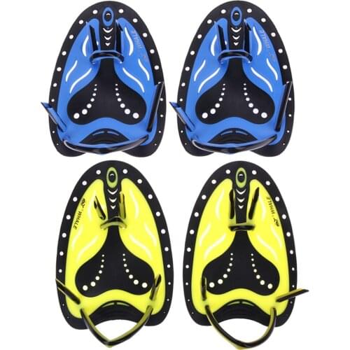 Professional Swimming Paddle Fin Flipper for Swimming Learn Training Gear Adjustable Band Hand Fin Webbed Diving Gloves