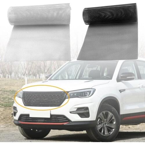 Mesh Grille Universal Easy to Cut 100x33cm Aluminium Alloy Air Inlet Vent Cover Seagull-shaped Grille Mesh Can Be Cut for Car