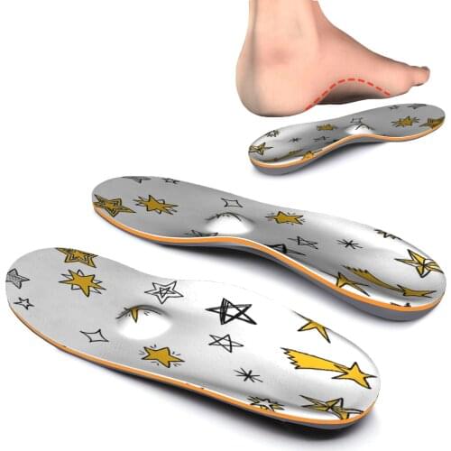 Lvory White Flat Foot EVA-orthotic Insoles Arch Support Orthotic Inserts Memory Foam Running Athletic Shoe Insoles For Men Women