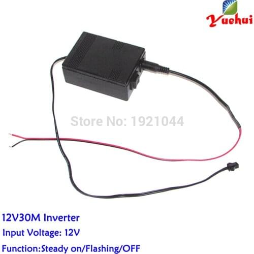 Glow DIY Party Decoration Supplies DC-12V EL Driver EL Inverter Steady on Flashing Controller without Cigar