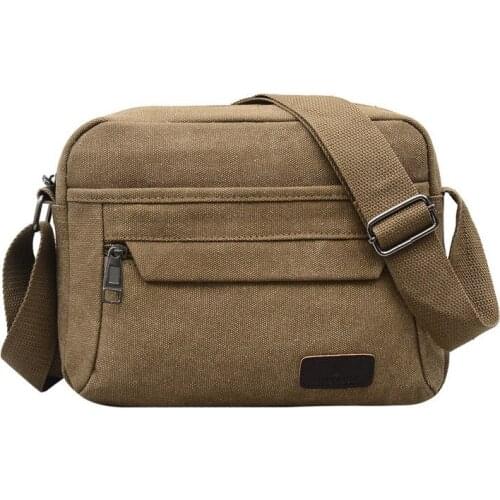 Vintage Messenger Bags Canvas Shoulder Bag Fashion Business Crossbody Bolsas Maleta Travel Handbag Sacoche Homme Marque Luxe