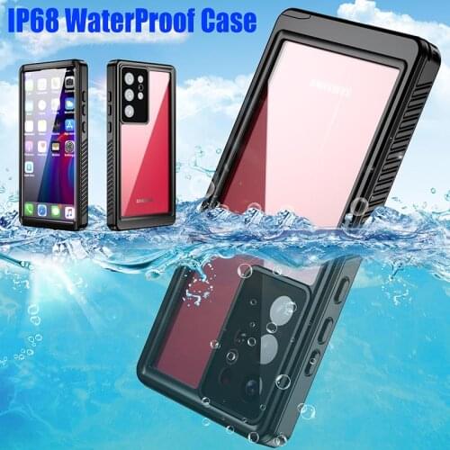 RedPepper IP68 Waterproof Case For Samsung Galaxy S20 Plus S10 Note 20 Ultra 10 Diving Underwater PC +TPU Armor Cover SN11