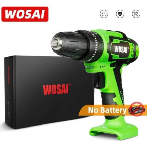 WOSAI Impact Electric Drill Screwdriver 3 Function 40NM/Steel / Wood / Masonry Tool 20V QY Series Bare Tool Only Cordless Drill