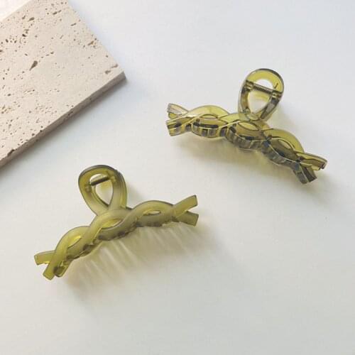 Woman Elegant Transparent Hair Crab Women Hair Accessories Girls Hair Pins Hair Claw Clips Ladies Ornaments Barrettes Headdress