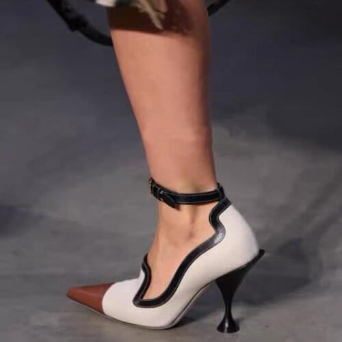 New Fashion High Quality Woman Pumps Luxury Party Strange Style High Heels Women Shoes Pointed Toe Mixed Colors zapatos de mujer