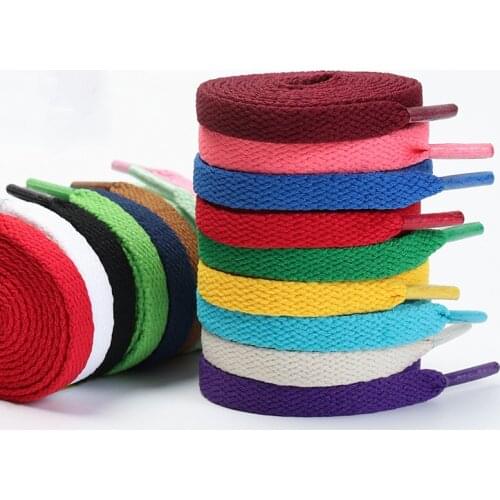 1pair Flat Shoelaces Classic Shoe Laces Fit Fashion Solid Sports Shoelace Casual Unisex Shoe Strings Shoe Accessories