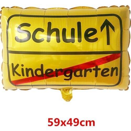 10/20/50pcs Kindergarten Schule School Graduation Aluminum Foil Helium Balloon Baby Shower Childrens Day Theme Party Decoration