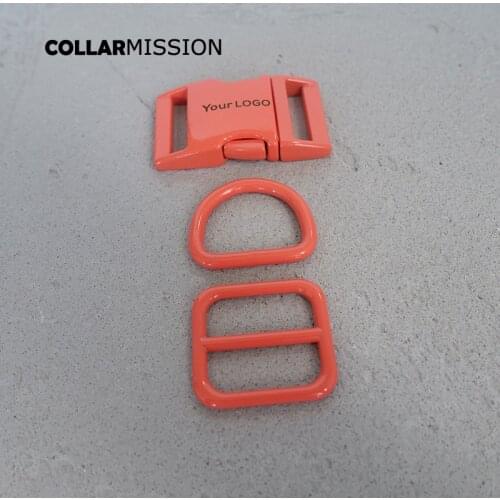 10pcs/lot(metal buckle+adjust buckle+D ring /set) 20mm and 25mm,We provide laser engraving service customize LOGO 7 colour