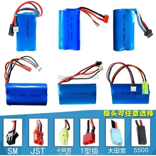 18650 7.4V 1500Mah 15C Li-ion Battery Parts For MJX T40 T40C F39 F49 T39 Syma 822 Udi U12A Syma S033G Q1 Tianke H100