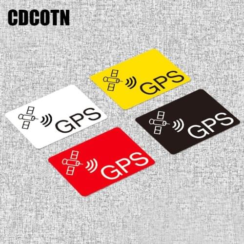2PCS/Set Car Decals GPS TRACKING Alarm System Sticker Anti-Theft Reflective Vinyl Material For Motocrclye ,Bike ,Auto Stickers