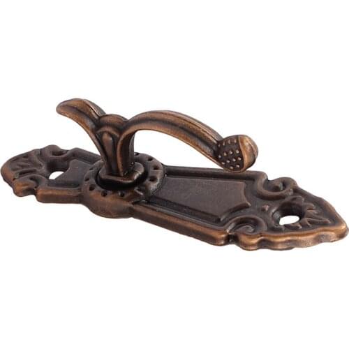 Screw Mount Curtain Tassel Tie Back Tieback Mini Wall Hooks Copper Tone 2PCS