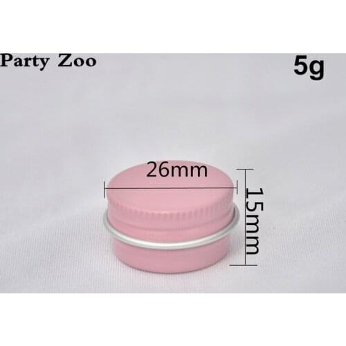 500 X High Quality Mini 5g Empty Aluminum Cosmetic Storage Jars Cream Tin Packing Refillable Containers Screw Top Sample Pots
