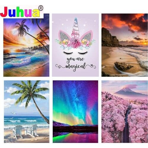 5D DIY diamond painting Fantasy Abstraction full circle rhinestone embroidery Landscape mosaic mosaic picture home decoration