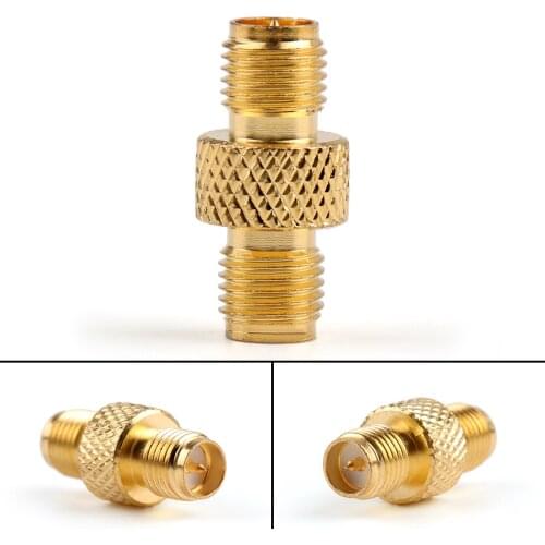 Artudatech 1Pcs/10Pcs Adapter RP-SMA Female Plug To RP-SMA Female Connector Straight Reticulated Jack Parts