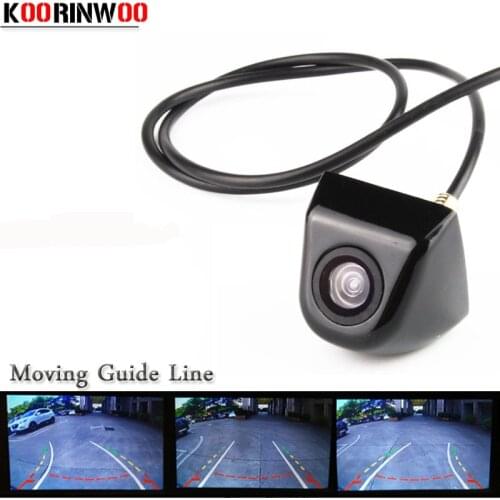 Koorinwoo Dynamic trajectory Moving Guide Line HD CCD Car Parking camera Car Rear view Camera Wide Angle Reversing Assistance
