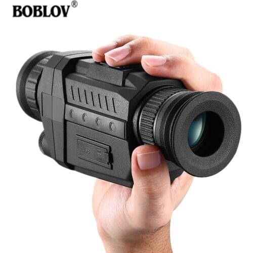 BOBLOV HD Digital Night Vision Monocular 5x40 Infrared IR Night Vison Camera 720P Video/Playback 8G Hunting and Scouting Game