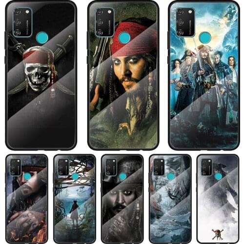 Pirates Of The Caribbean Tempered Glass Cover For Honor 30 20 10 9X 8X Pro Plus Lite Silicone Phone Case Coque