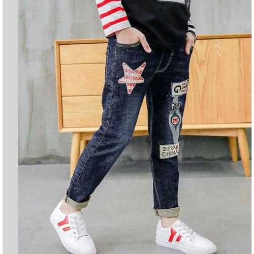 5-14Y Kids Boys Clothes Skinny Jeans Classic Pants Children Denim Clothing Long Bottoms Baby Boy Casual Trousers