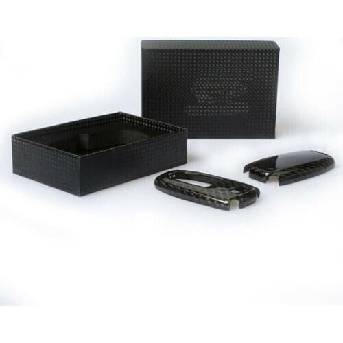 For Audi A4L A5 Q5 A6L Q7 A7 A8 High quality carbon fibre Remote Control Car Key Case wallet Bag Cover