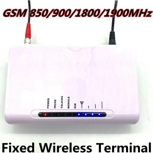 Fixed Wireless Terminal GSM 850/900/1800/1900MHz Wireless Access Platform pstn Dialer DTMF for phone Landlines alarm led display