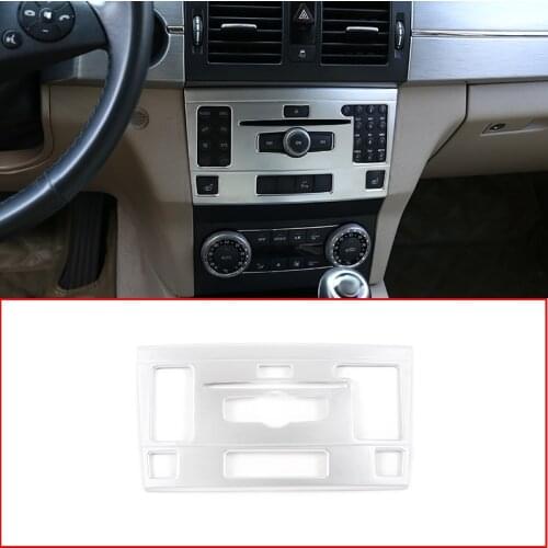 For Mercedes benz GLK Class X204 2010-2012 ABS Chrome Center Console CD Decoration Frame Trim Car Accessories