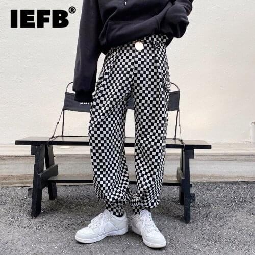 Мужские брюки в клетку IEFB China At AliExpress