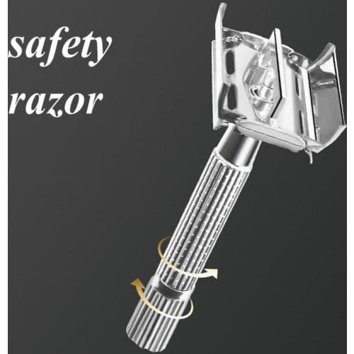 Safety Razor Double Edge Classic Mens Shaving Blades With Blades Safety Face Shave For Beard Shavette