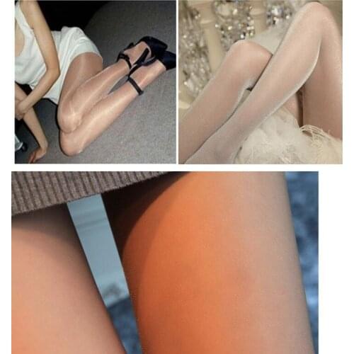 New Sexy compact silk slippery ultra-thin Pantyhose High waist Sun Protection T crotch Nylon Tights Stretchy Slim Stockings