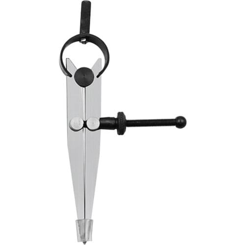 Carbon Steel Scriber Divider Wheel Compass Leather Stitch Hole Distance Measure Compass Leather Divider Device Rotary Cutter