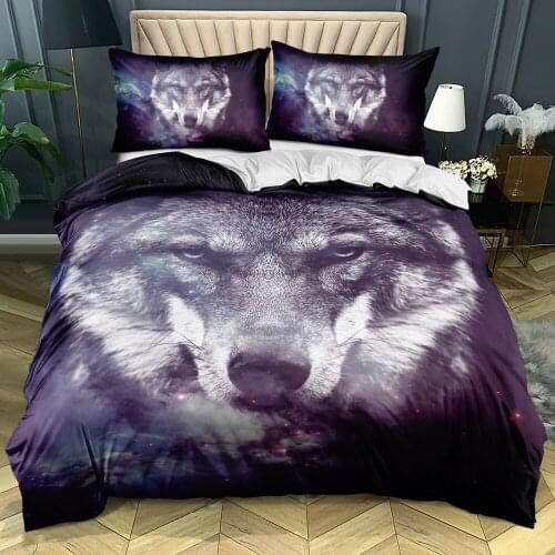3D Custom-make Bedding sets Animals Quilt cover set Wolves Design Double Queen Full size Home textile