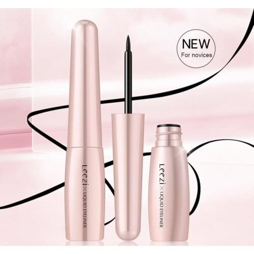 LEEZI Light-Drawing Liquid Eyeliner Slim Nib Easy To Draw Cool Black Quick Dry Waterproof Eyeliner No Blooming Cosmetic TSLM2