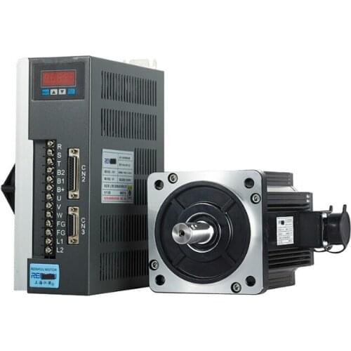 5.5KW CNC AC Servo Motor And Driver Kit 180ST-M35015 35Nm 1500rpm 180*180mm 380VAC + AASD-70A 380V Driver With 3M Cable