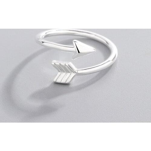 Cute Arrows Open Ring Women Simple Style Arrow Finger Rings Gift for Love Girlfriend Fashion Jewelry Accessories