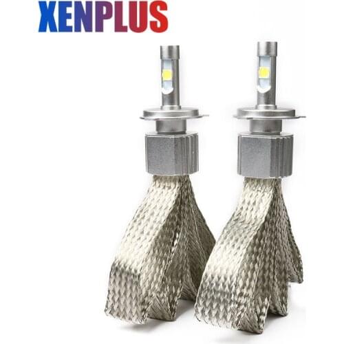 Xenplus H4 LED Bulbs H7 H11 D2S HB3 HB4 9004 9007 H13 Car headlight 12V 55w 6600lm XHP70 Cree chip powerful Super Bright Bulbs