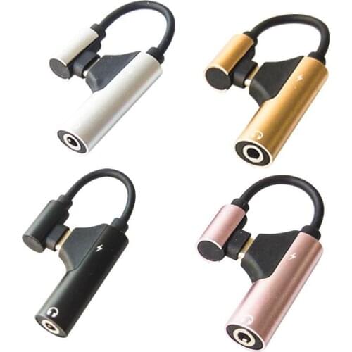 Type-c To 3.5mm Headphone Adapter Cable, Elbow TYPEC Adapter Audio Cable, Only Supports Charging and Listening To Songs