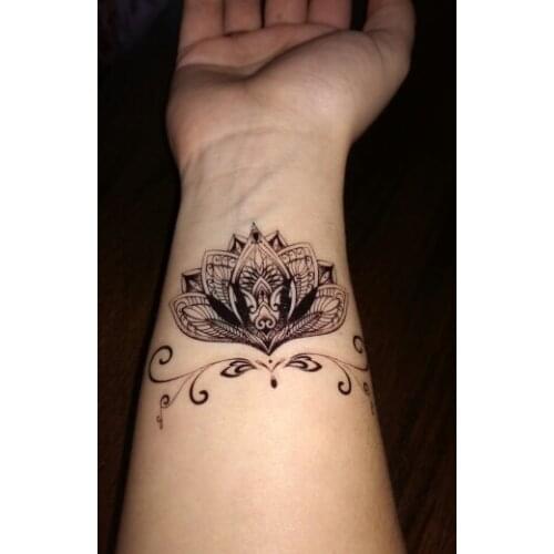 Waterproof Temporary Tattoo totem lotus tattoo girl men tatto stickers flash tatoo fake tattoos tatouage tatuajes