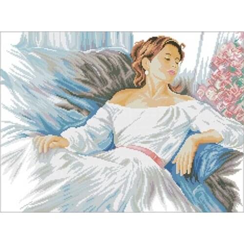 Blue Rhapsody patterns Counted Cross Stitch 11CT 14CT 18CT DIY Cross Stitch Kits Embroidery Needlework Sets home decor