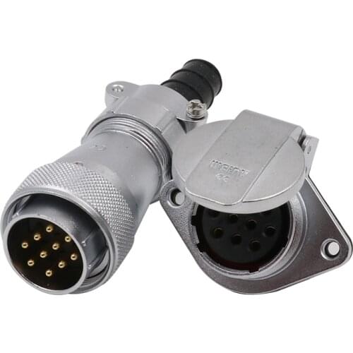 WF28 TI+ZG M28 Aviation Male Plug Flip Female Socket 2 3 4 7 8 9 10 12 16 17 20 24 26 Pin Waterproof Connector Cable Panel Mount