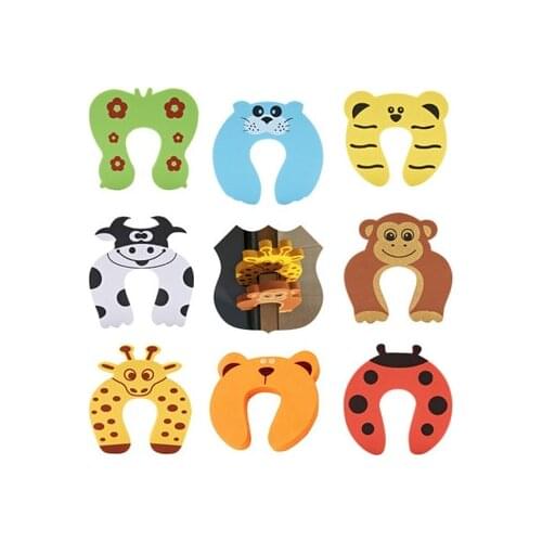 Child Safety Protection Baby Safety Cute Animal Security Card Door Stopper Baby Newborn Care Child Lock Protection From Children