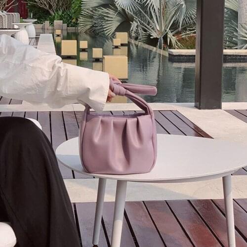 Women bag 2020 new PU Bucket Solid Hasp Lady high-capacity shoulder bag Korean ladylike flaky clouds handbag designer bag