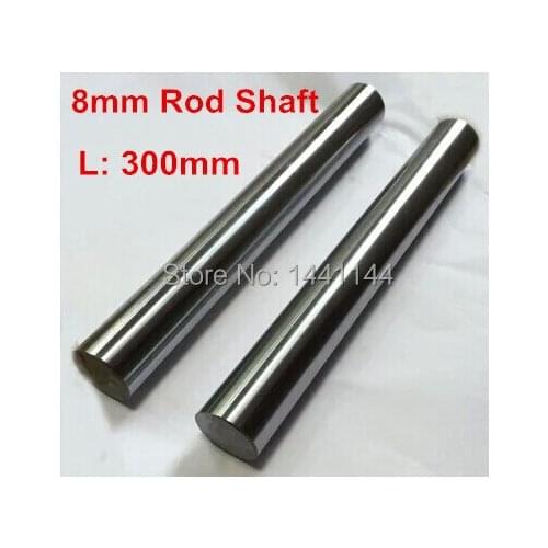 100pcs Linear shaft 300mm long diameter 8mm - 300mm harden linear rod round shaft chrome plated