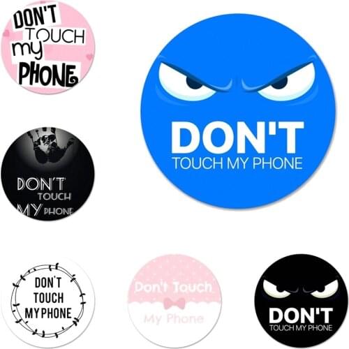 58mm Do Not dont Touch My Badge Brooch Pin Accessories For Clothes Backpack Decoration gift