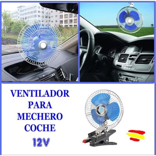 Car fan 12V truck with lighter connection and clamp air conditioning vehicle resistant blades Metal gift