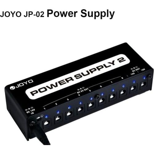 JOYO JP-02 POWER SUPPLY 2 10 Isolated Output DC9V/12V/18V Pedals for Guitar Pedal Boss, MXR, Mo oer, DIGITECH free shipping