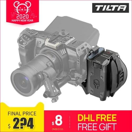 TILTA Side Focus Handle for BMPCC 4k 6K Camera Cage side handle for F970 LP-E6 F550 F570 Battery Blackmagic Cage accessories