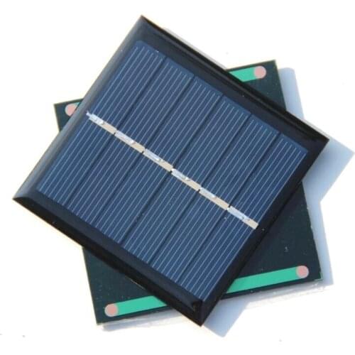 BUHESHUI Wholesale 3V 0.6w Mini Solar Cell Polycrystalline Solar Panel Solar Power Battery Charger Education 65*65MM 500pcs