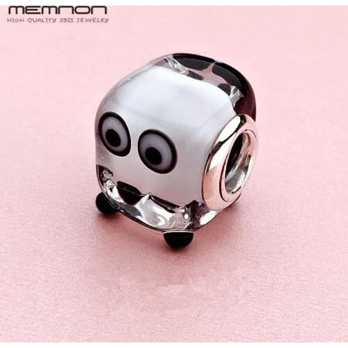 Memnon 925 Sterling Silver Heart Melter Murano Glass Charms Fit beads charm Bracelet DIY For Women Making Jewelry Christmas Gift