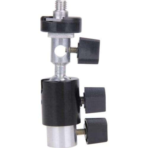 Camera Flash Shoe Umbrella Holder Bracket Hot Shoe Adapter Umbrella Holder Swivel Light Stand Bracket Tripod 1/4