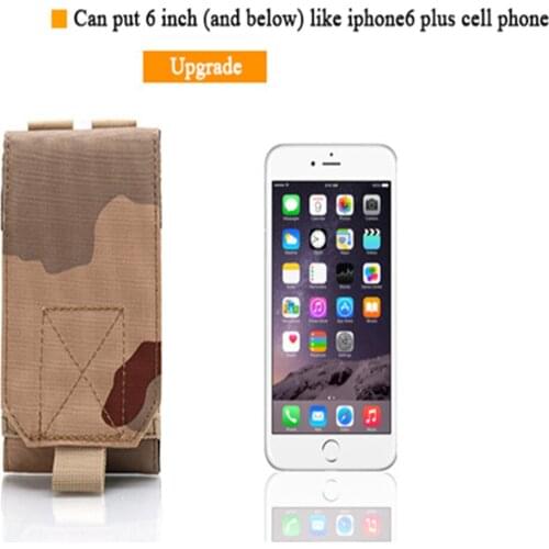 Men Tactical Molle Pouch Belt Waist Military Camo Bag Phone Case Pocket for Hunting Running Pouch Travel Camping Bags Soft Back