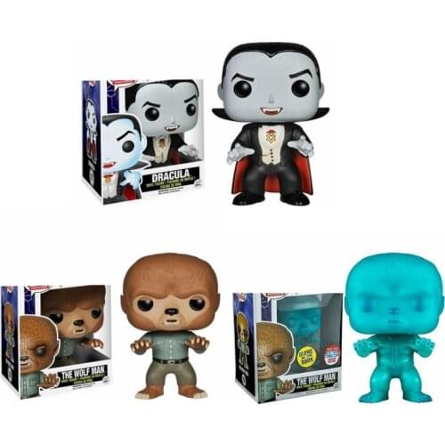 FUNKO Monsters the Wolf Man 114# Dracula111# Action Figure Collection Limited Edition Model Toys for Children Christmas Gift